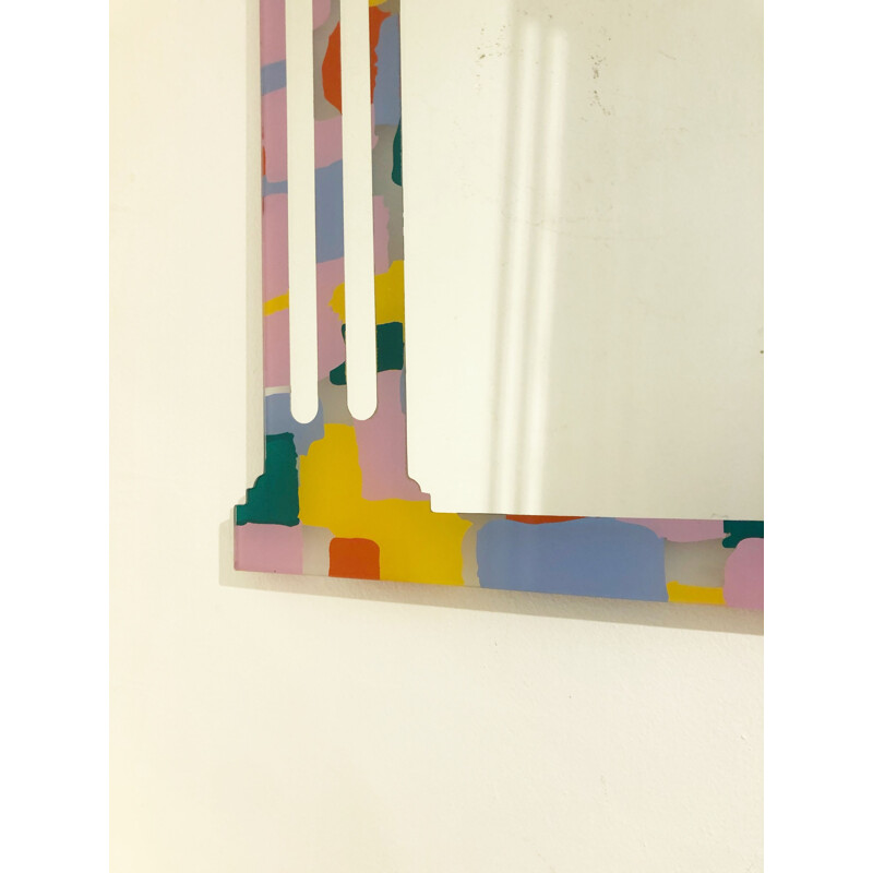 Vintage Wall Mirror By Nanda Vigo And Alessandro Mendini, Italy 1990s