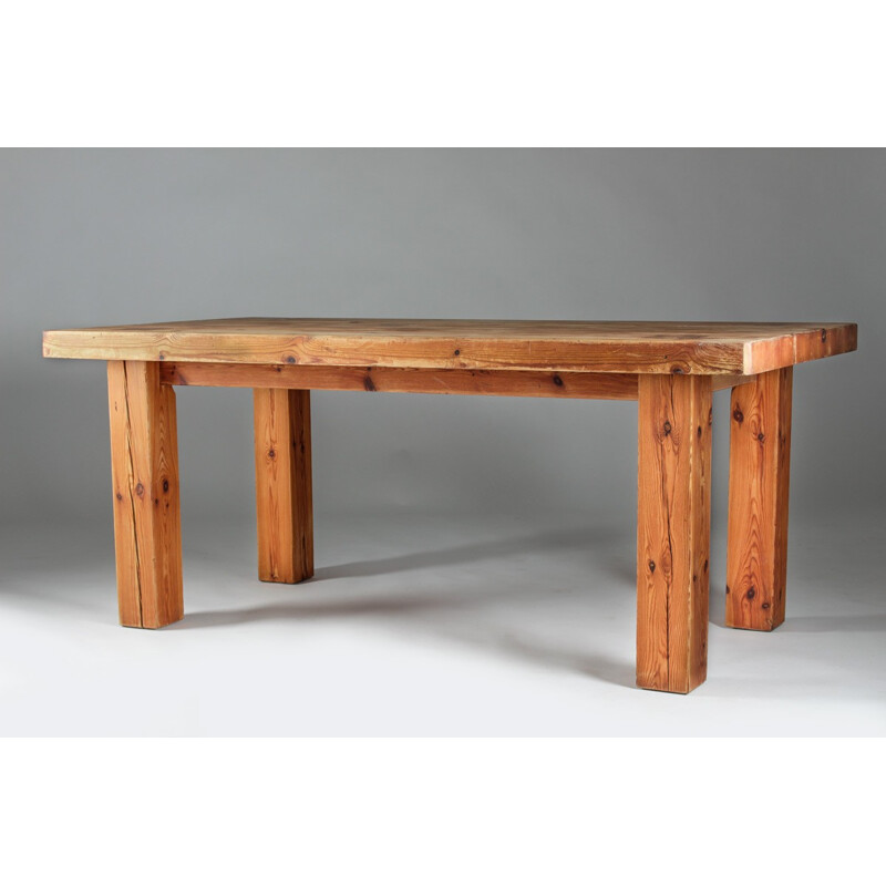 Swedish table in solid pine - 1970s