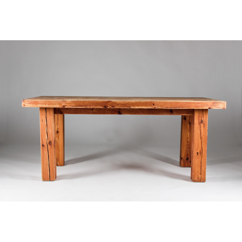 Swedish table in solid pine - 1970s