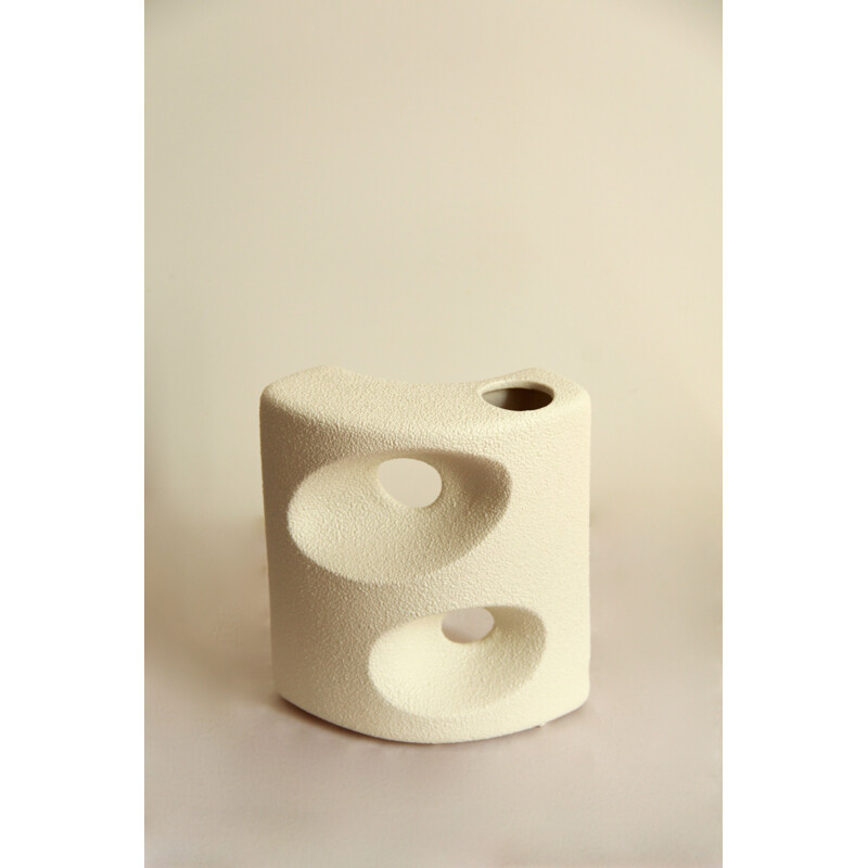 Vintage Vase Ceramic Aldo Postmodern Italy 1960s