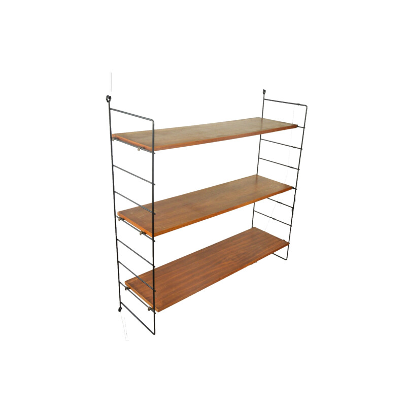 Vintage modular bookcase by Kajs and Nisse for Strinning for String, Sweden 1960