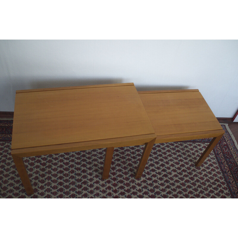 Vintage Nesting Tables Cherry From Rex Raab For Wilhelm Renz 1960s