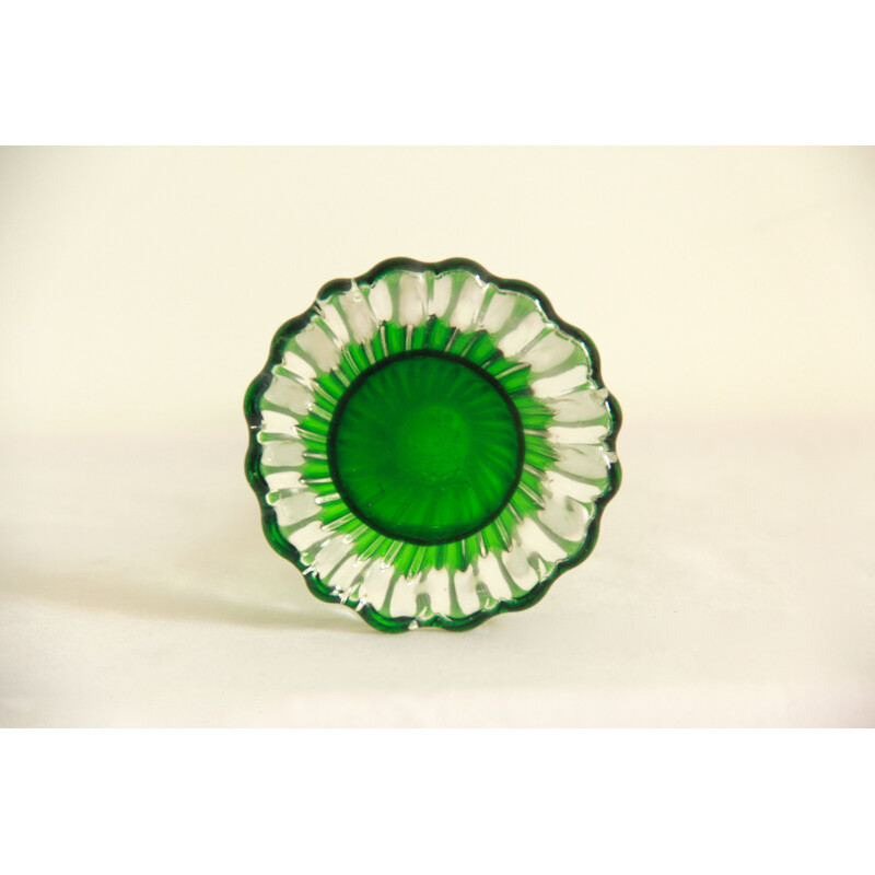 Vase vintage Filodendro Vert Murano, Italie 1970