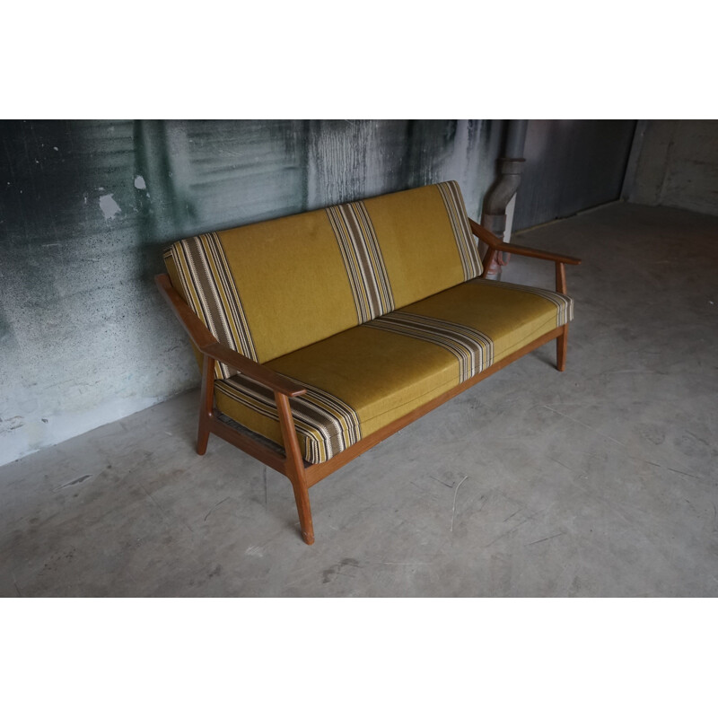 Vintage H Brockmann Petersen sofa in teak by Randers Mobelfabrik 1960s