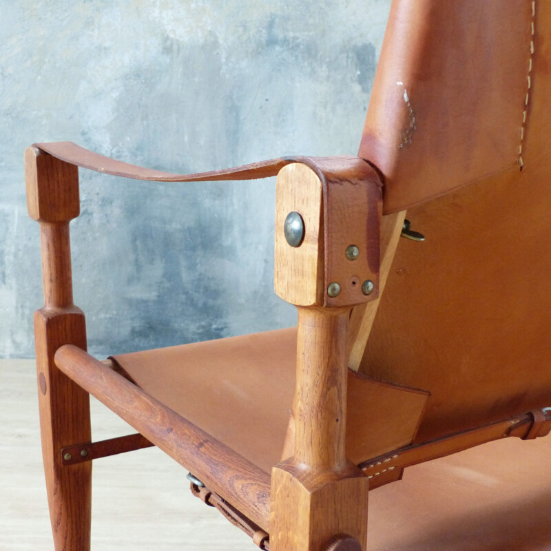 Vintage Safari Armchair by Wilhelm Kienzle for Wohnbedarf 1950s