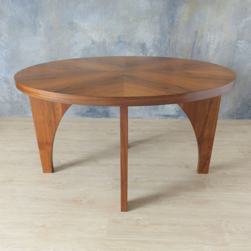 Mesa de comedor ovalada vintage 1950