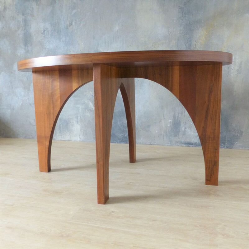 Vintage Oval Dining Table 1950s