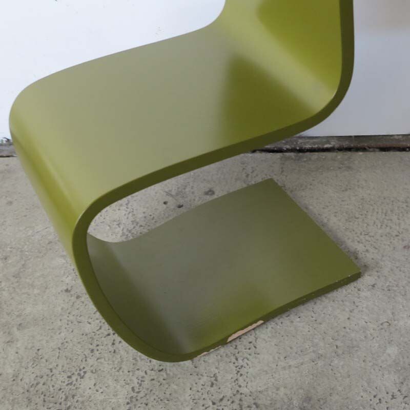 Set of 4 vintage ecological chairs, 1960