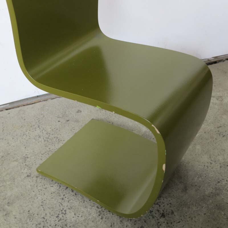Set of 4 vintage ecological chairs, 1960