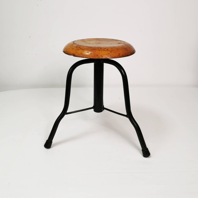 Vintage Swivel stool, Poland 1970s