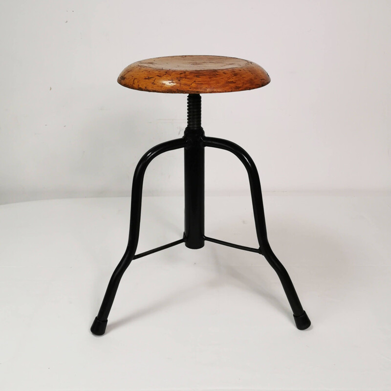 Vintage Swivel stool, Poland 1970s