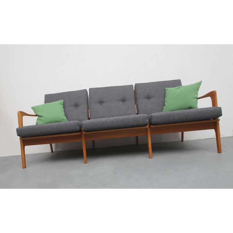 Vintage cherry wood sofa, 1960