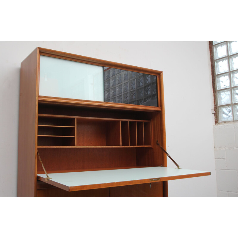 Mobilier de bureau vintage en merisier 1950