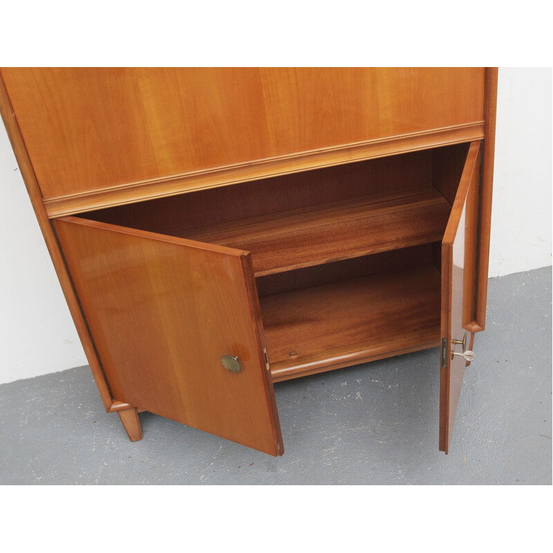 Vintage office furnituresecretaire in cherrywood 1950s