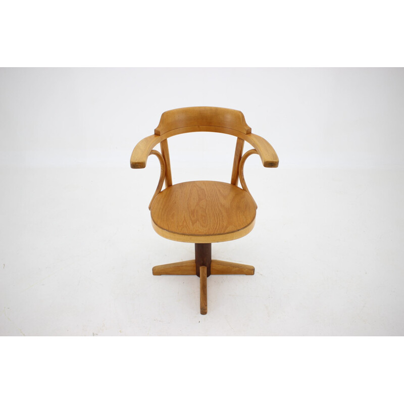 Fauteuil vintage pivotant et réglable de Fritz Hansen, Danemark 1950