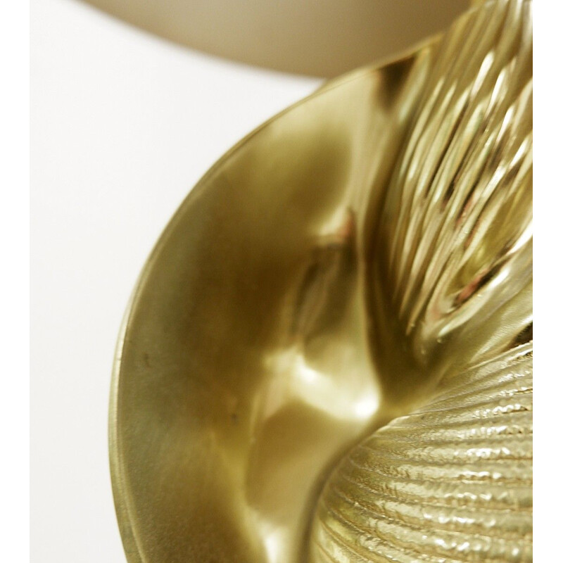 Vintage Shell desk lamp by Jaques Charles for Maison Charles 1960s