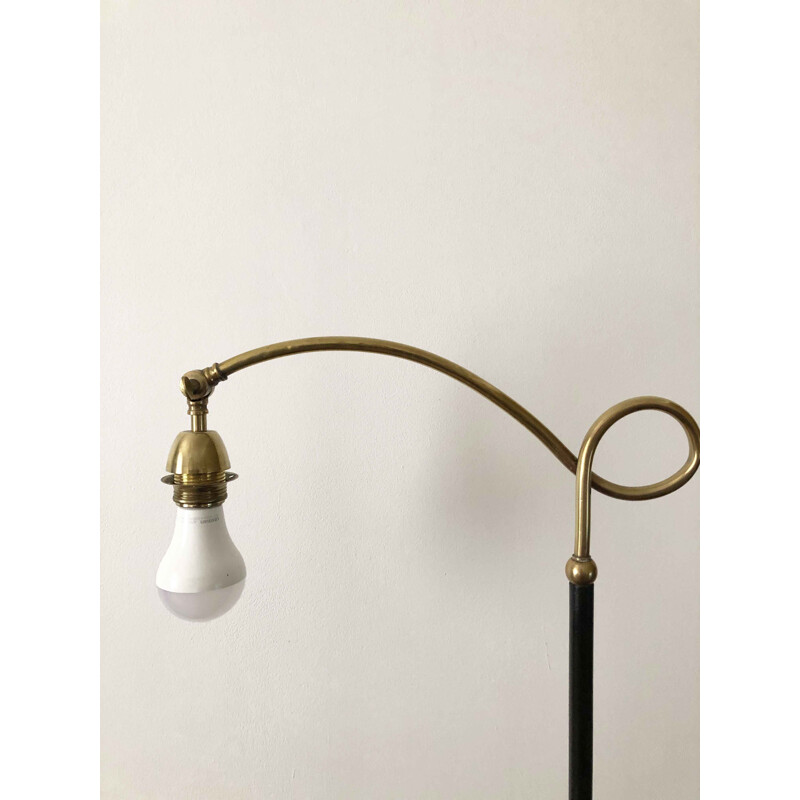 Lampadaire liseuse vintage France 1950s