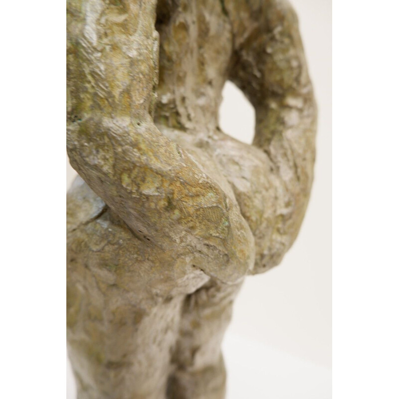 Vintage woman sculpture Christian Maas in bronze 2010s