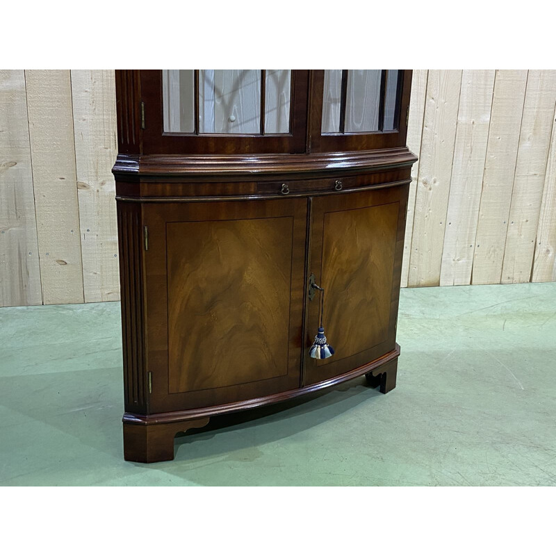 Vintage mahogany corner, English 1950s