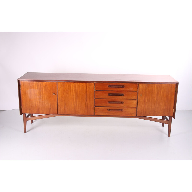 Large vintage Sideboard with doors and 4 drawers 1960s