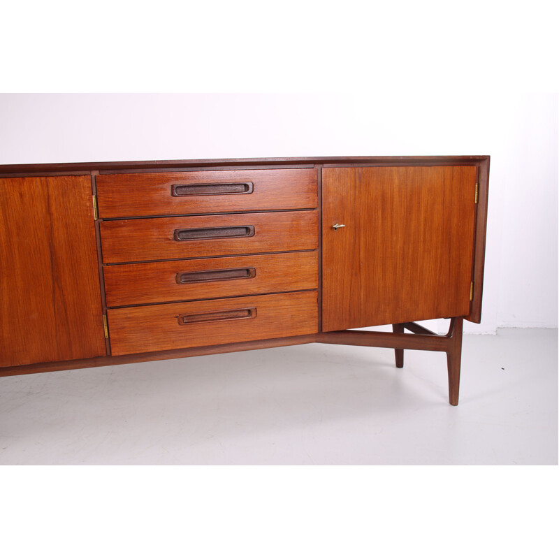 Large vintage Sideboard with doors and 4 drawers 1960s