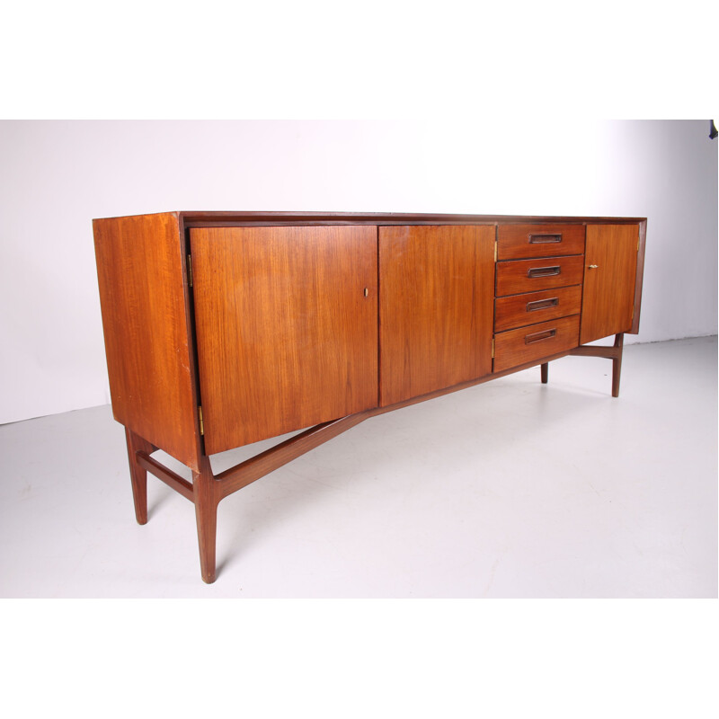 Large vintage Sideboard with doors and 4 drawers 1960s