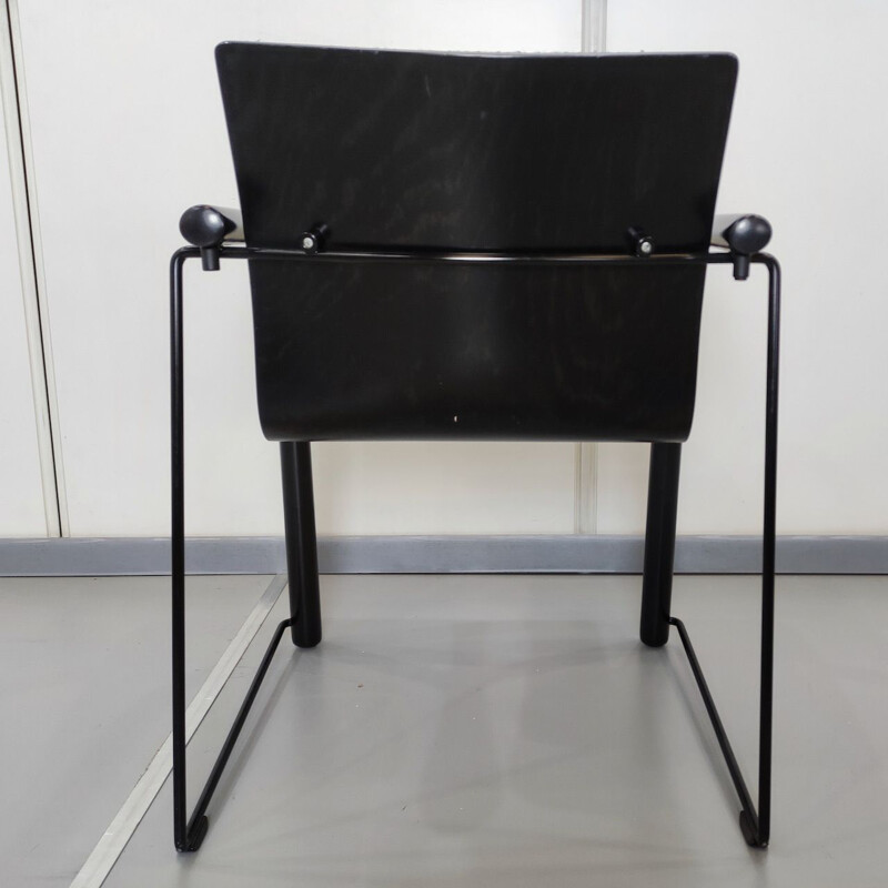 Lot de 4 chaises vintage Thonet modernes par Ulrich Bohme et Wulf Schneider 1980