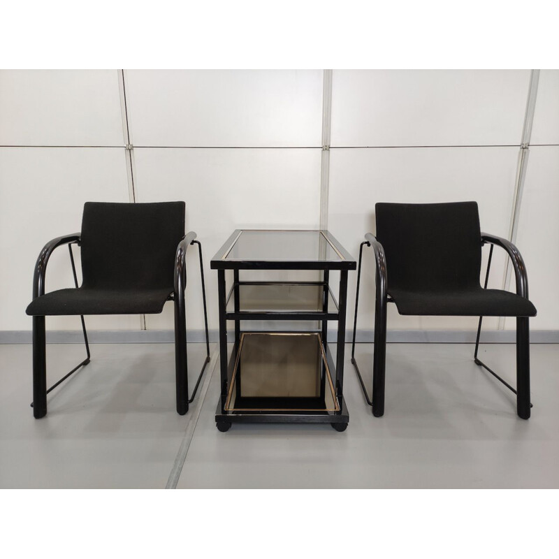 Set of 4 vintage modern Thonet chairs  by Ulrich Bohme and Wulf Schneider 1980s