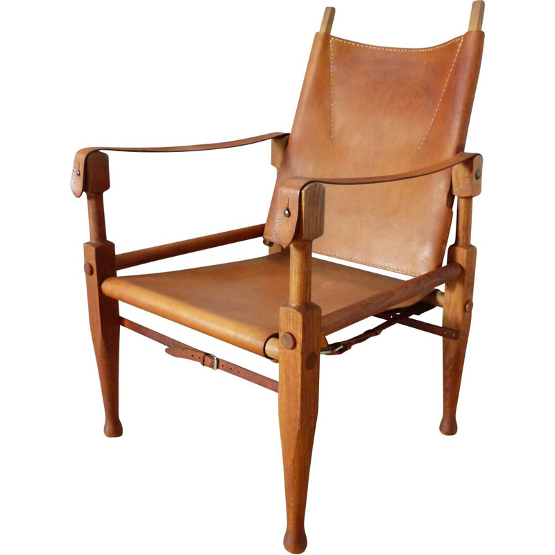 Vintage Safari Armchair by Wilhelm Kienzle for Wohnbedarf 1950s