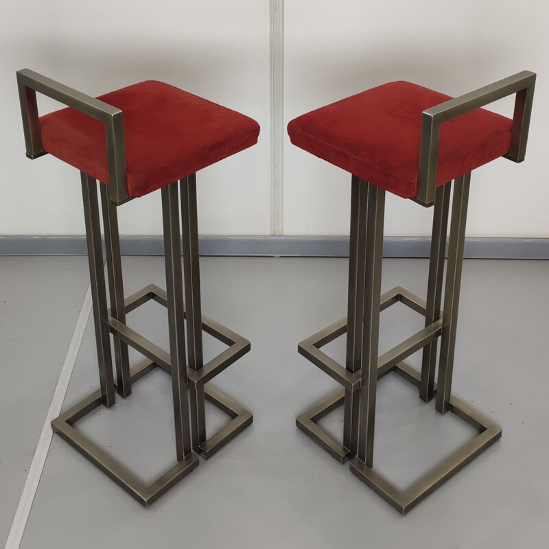 Pair of vintage Belgochrome barstools