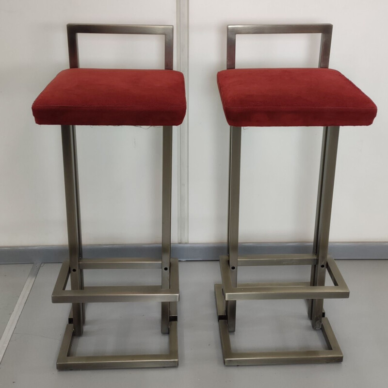 Pair of vintage Belgochrome barstools