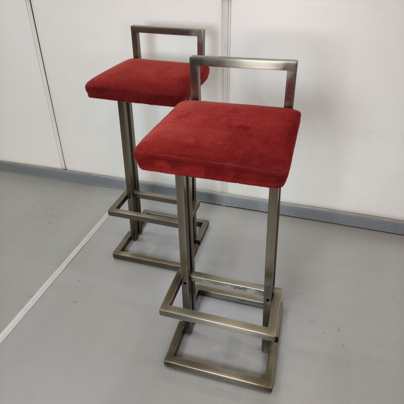 Pair of vintage Belgochrome barstools