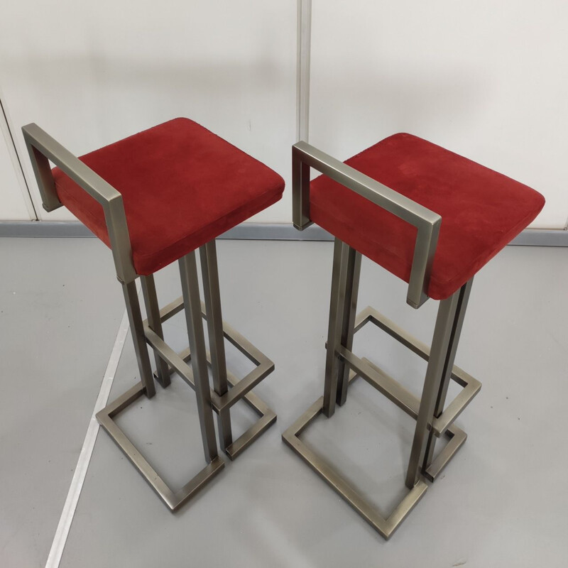 Pair of vintage Belgochrome barstools