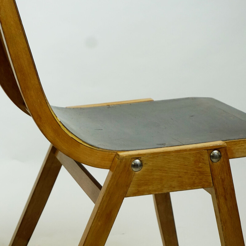 Pair of vintage Stacking Chairs by Roland Rainer 1951s