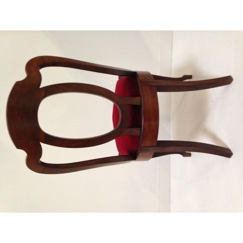 Vintage mahogany Empire Gondola Chair