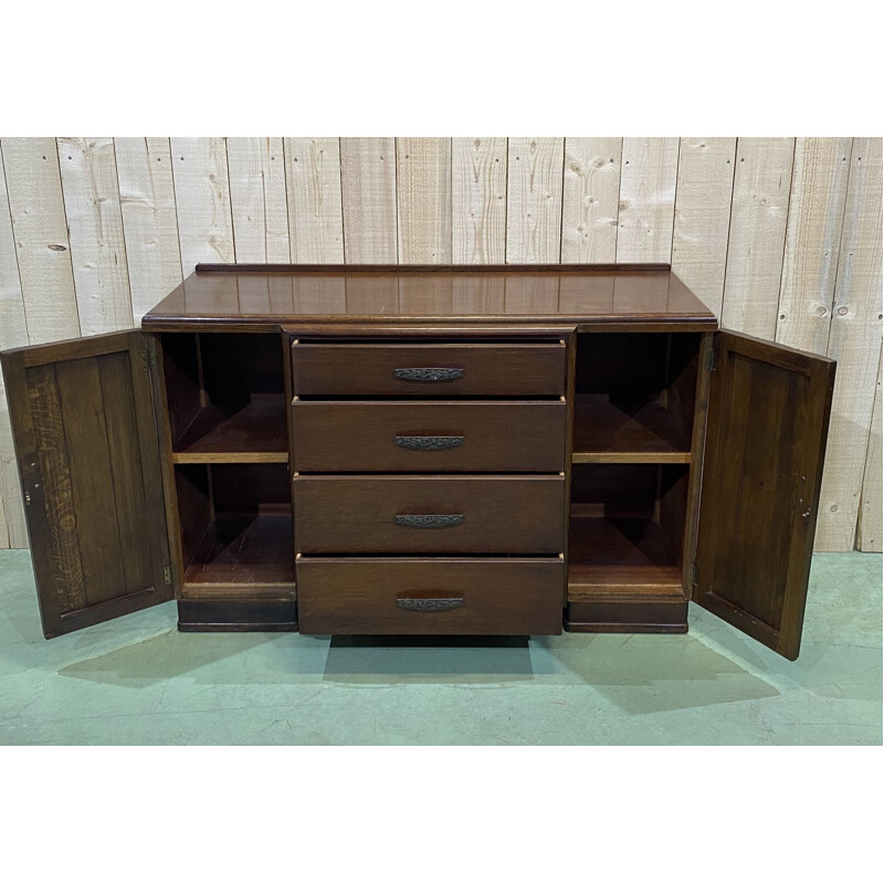 Vintage art deco oak sideboard 1930s