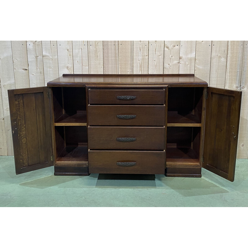 Vintage art deco oak sideboard 1930s