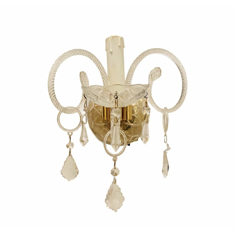 Vintage Murano glazen wandlamp