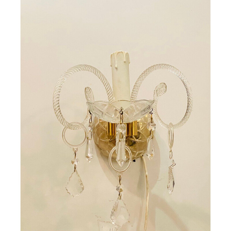 Vintage Murano glass wall light