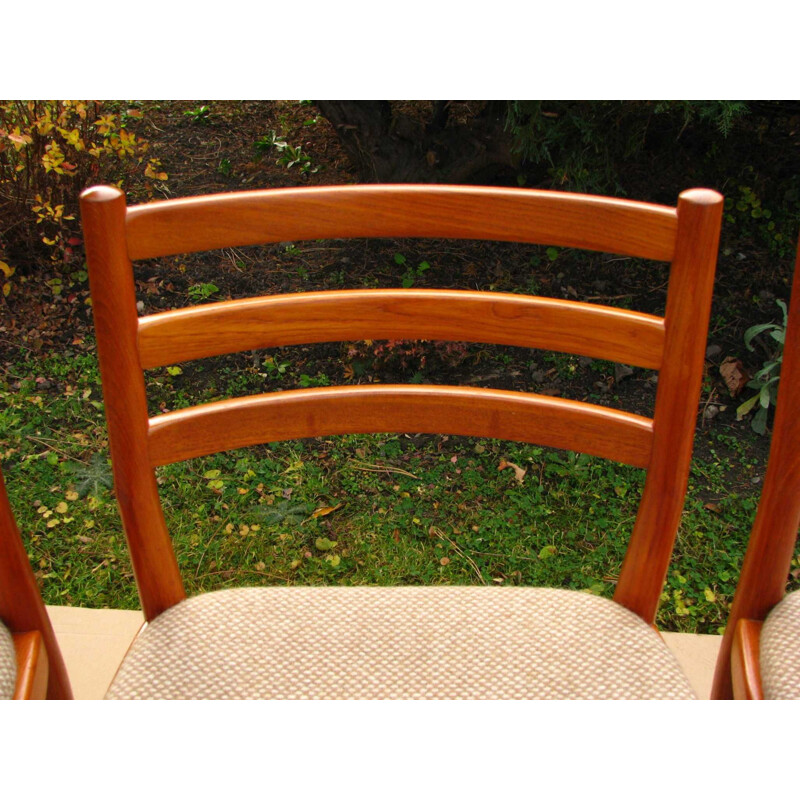 Set of 4 vintage teak chairs, Denmark