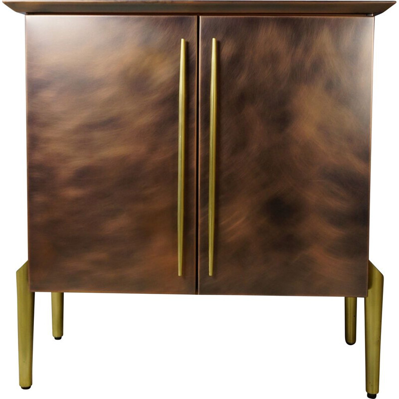 Vintage brass and copper bar furniture by Belgo Chrom
