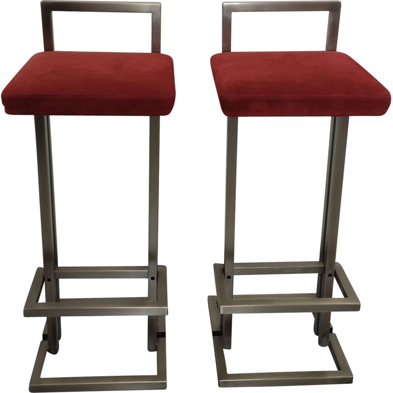 Pair of vintage Belgochrome barstools