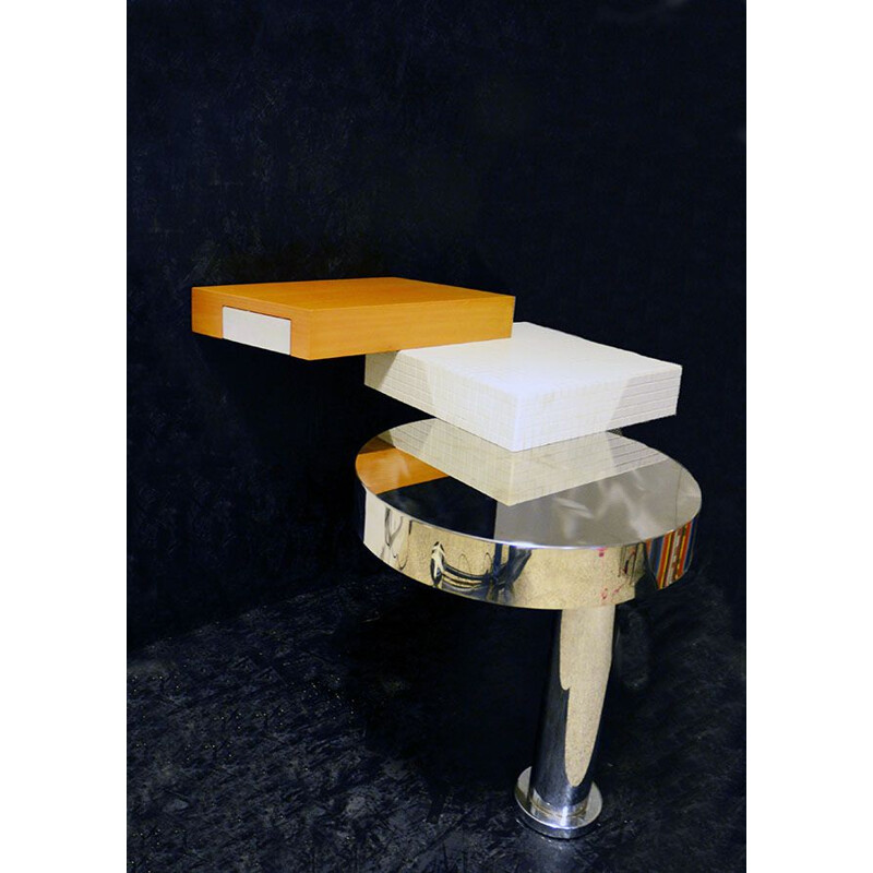 Vintage postmodern console by ames Irvine for Memphis Milano 1986s