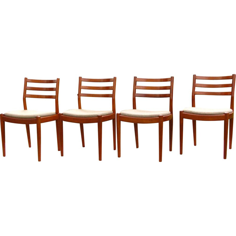 Set of 4 vintage teak chairs, Denmark