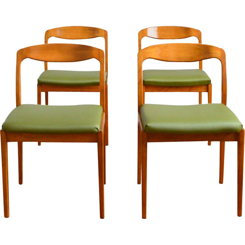 Suite de 4 chaises vintage  Roche Bobois scandinave 1960