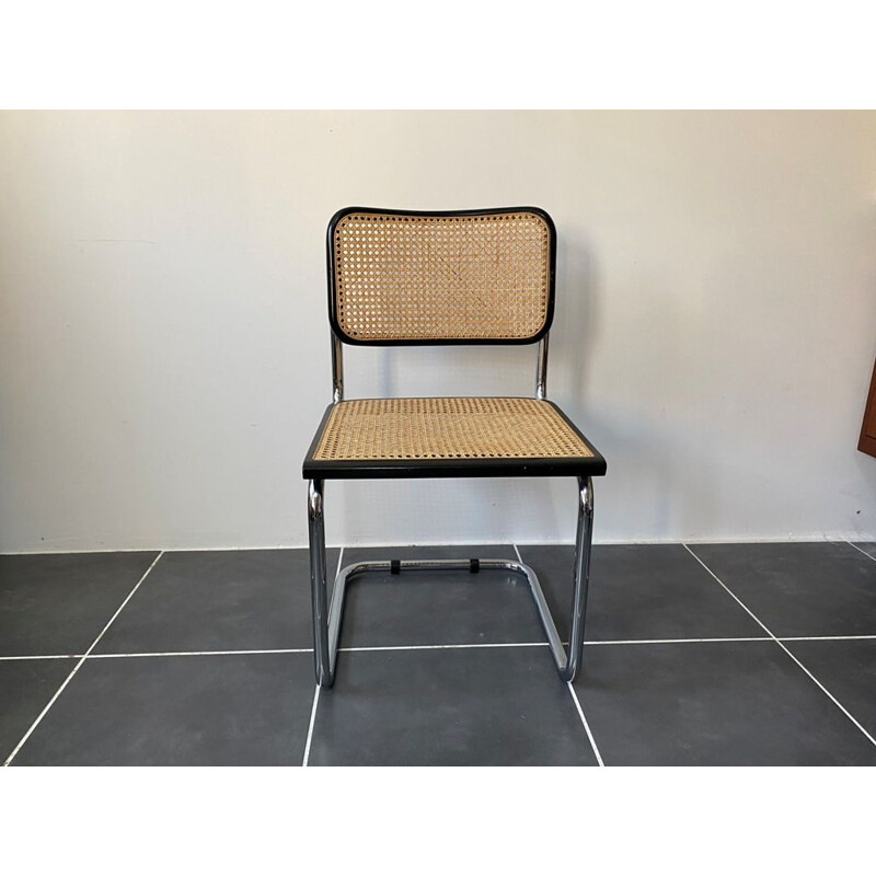 Vintage chair without armrests Cesca B32 Marcel Breuer  1970