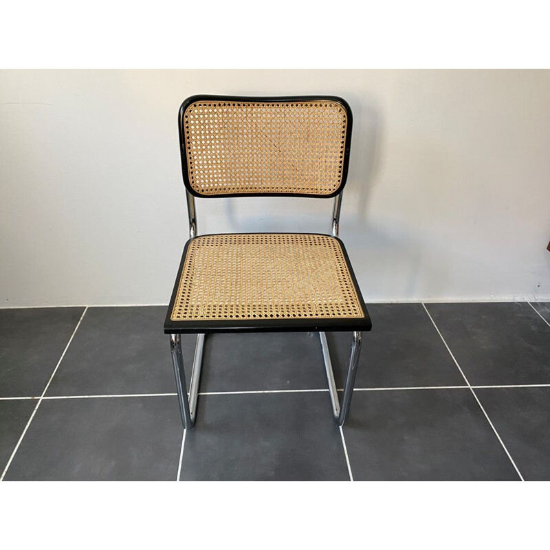 Vintage chair without armrests Cesca B32 Marcel Breuer  1970
