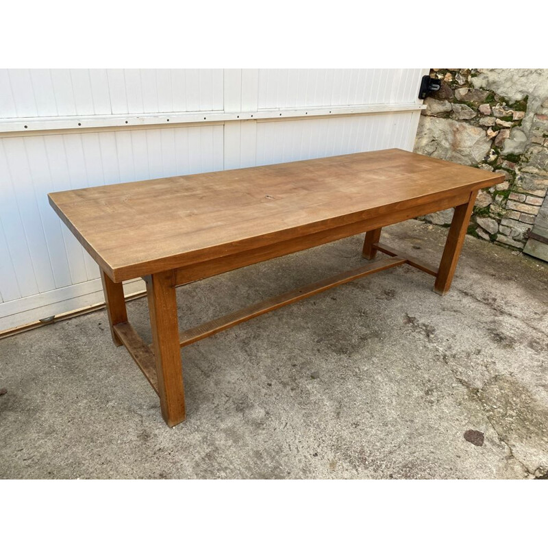 Vintage solid oak dining farm table 1950