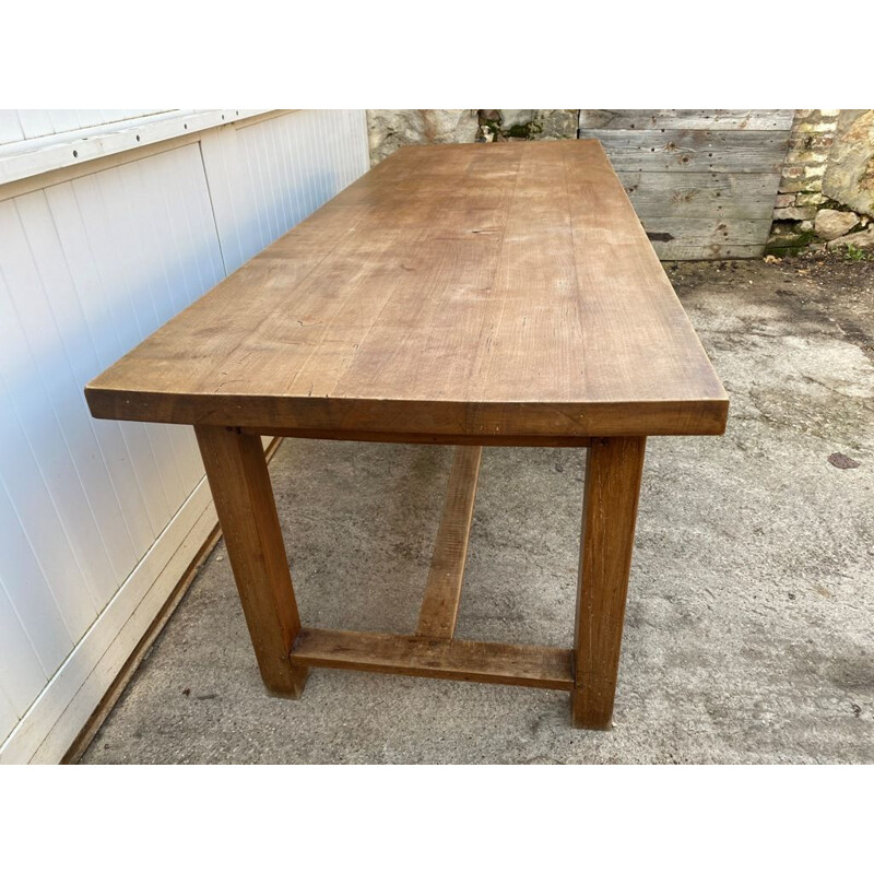Vintage solid oak dining farm table 1950