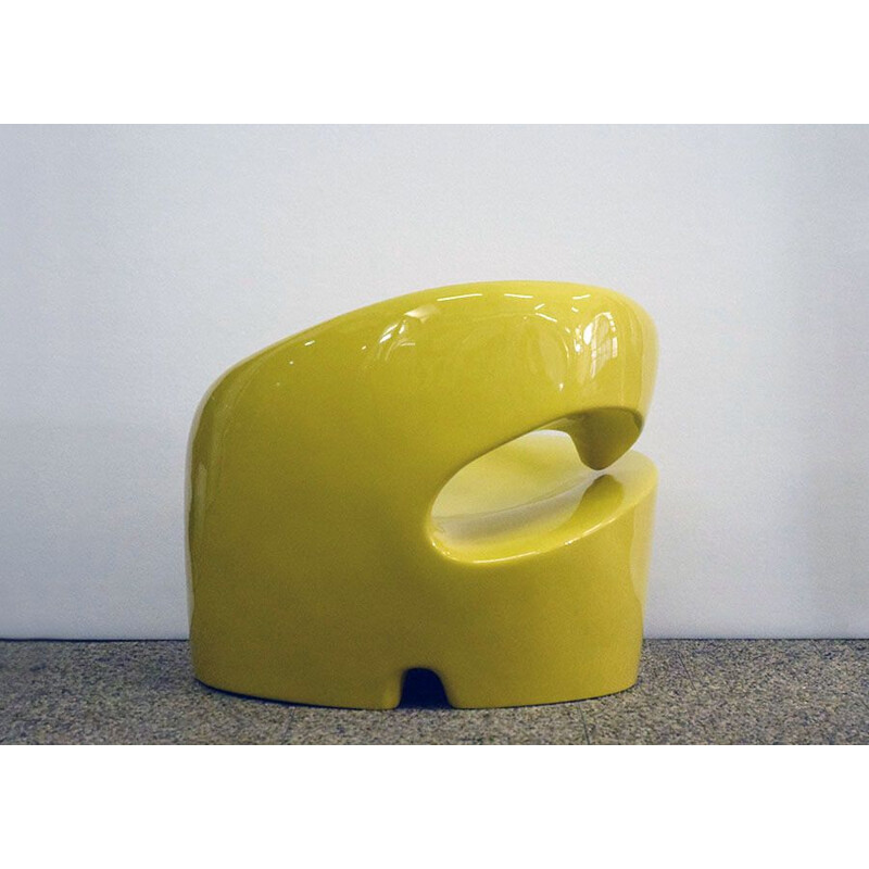 Vintage fiberglass lounge chair Space Age Italian 1970